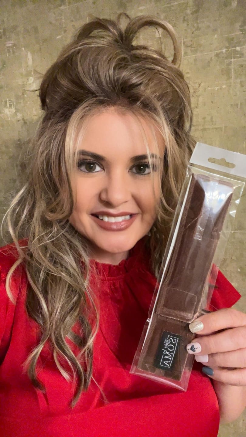 Customer photo review of **NEW** PowerStay Velvet Wig Grip
