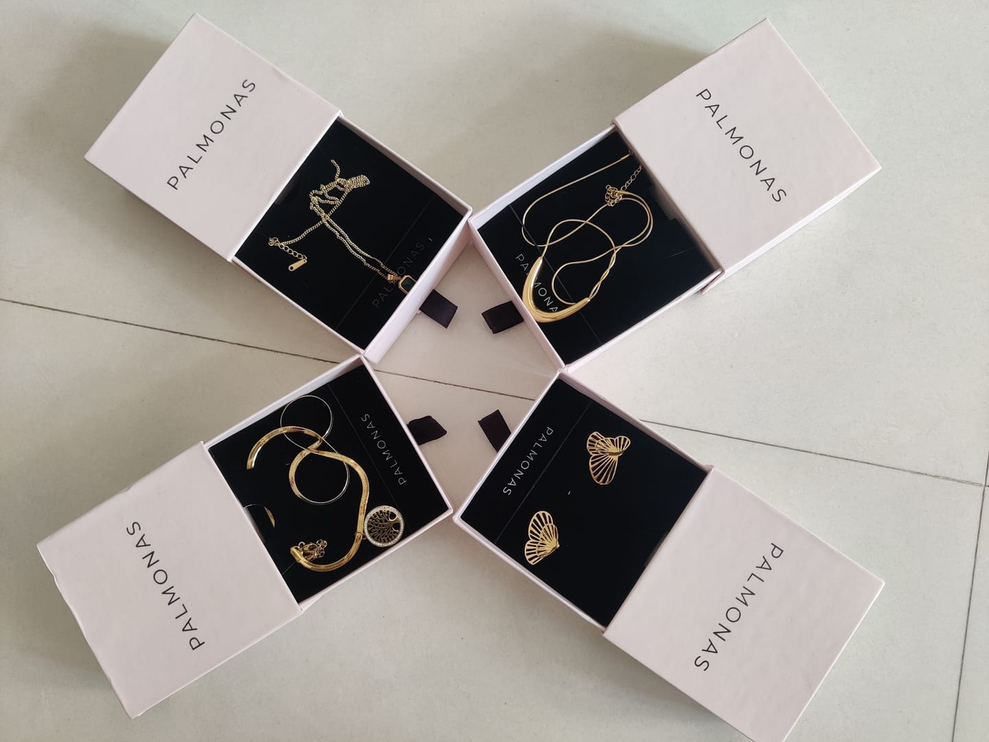 Customer photo review of Butterfly Wing Stud Earrings