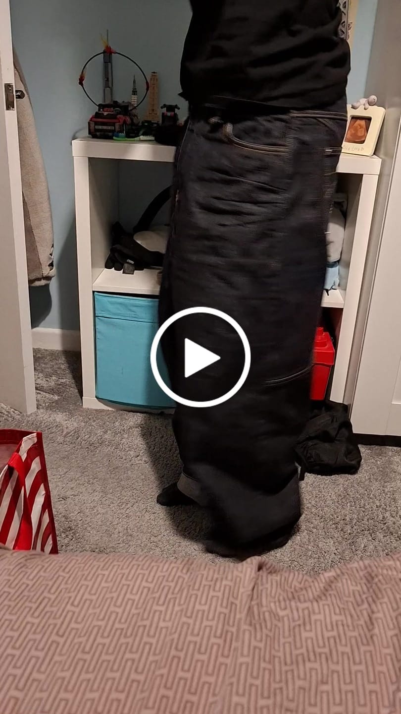Customer video review of Raw Baggy Denim Jeans Blue