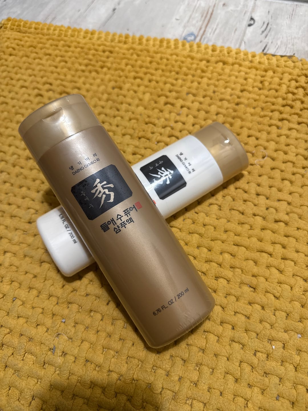 Customer photo review of Kератинова маска балсам против косопад за еластична и лъскава коса Doori Златен еликсир