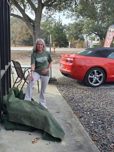 Customer photo review of Re-Rack Warning T-Shirt