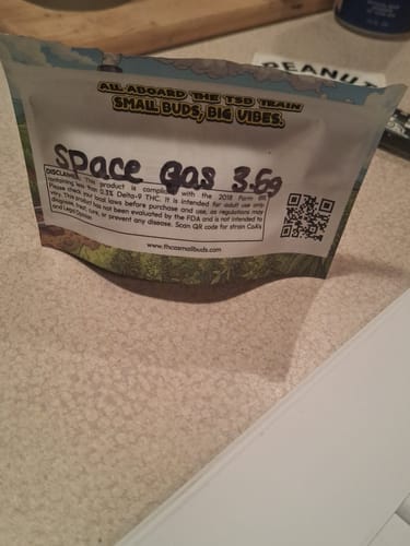 Customer photo review of Space Gas Exotic THCA Flower