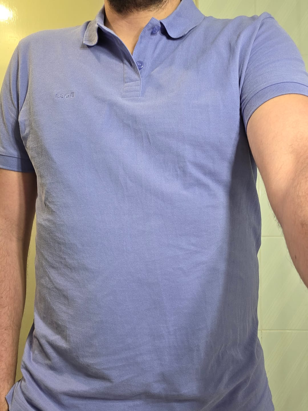 Customer photo review of Playera Polo Boss Hugo Boss Xgrande Xl Lila Regular Fit
