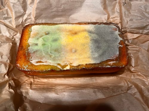 Customer photo review of Keto King Cake Pound Cake