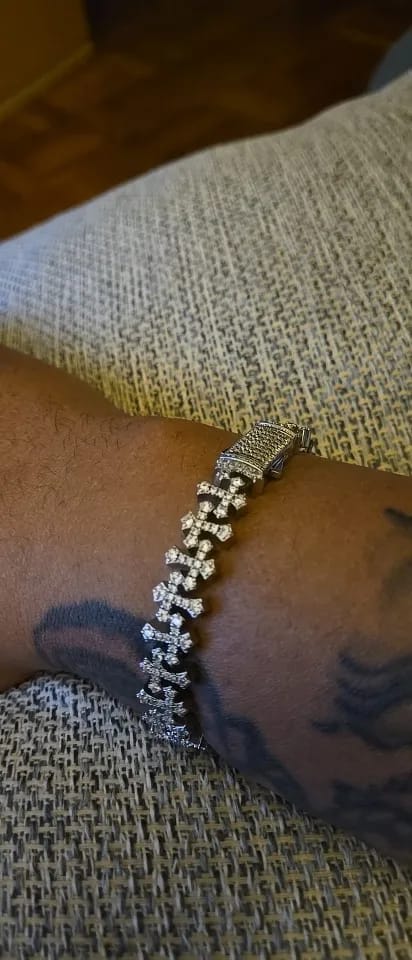Customer photo review of ANCHORED CROSS LINK BRACELET