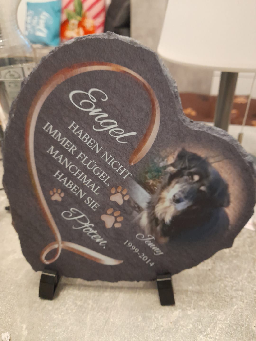 Customer photo review of Geschenkbeutel Schieferherz