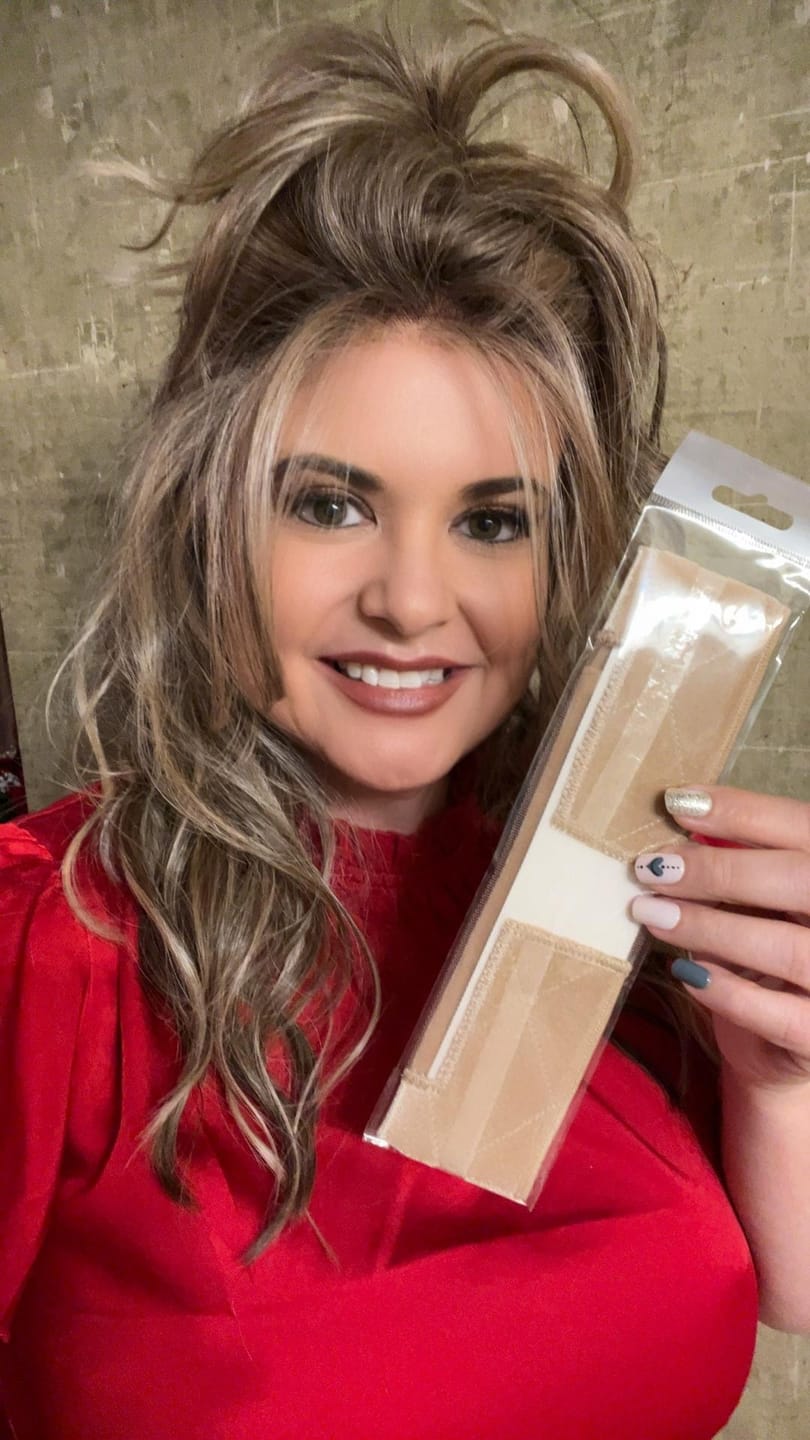 Customer photo review of **NEW** PowerStay Velvet Wig Grip