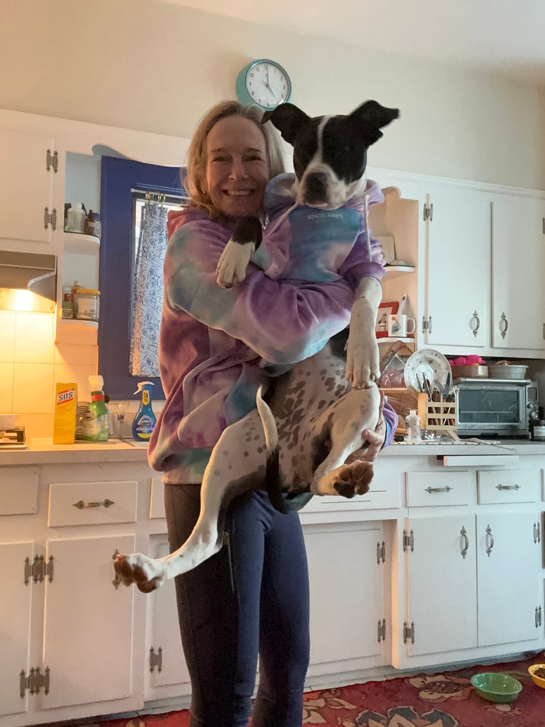Customer photo review of Velvet Dog Hoodie - 90s Retro