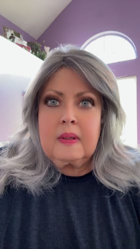 Customer photo review of Holiday Mystery Wig