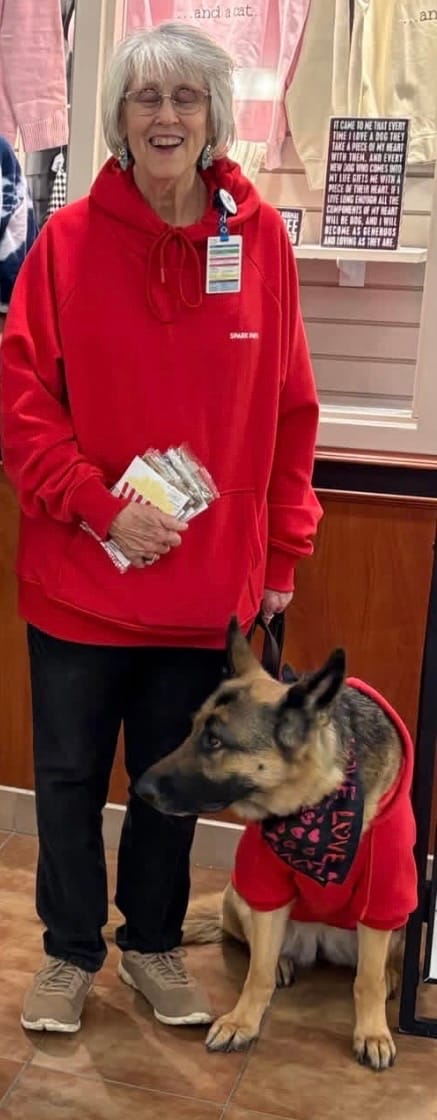 Customer photo review of Essential Human Hoodie - Crimson Red