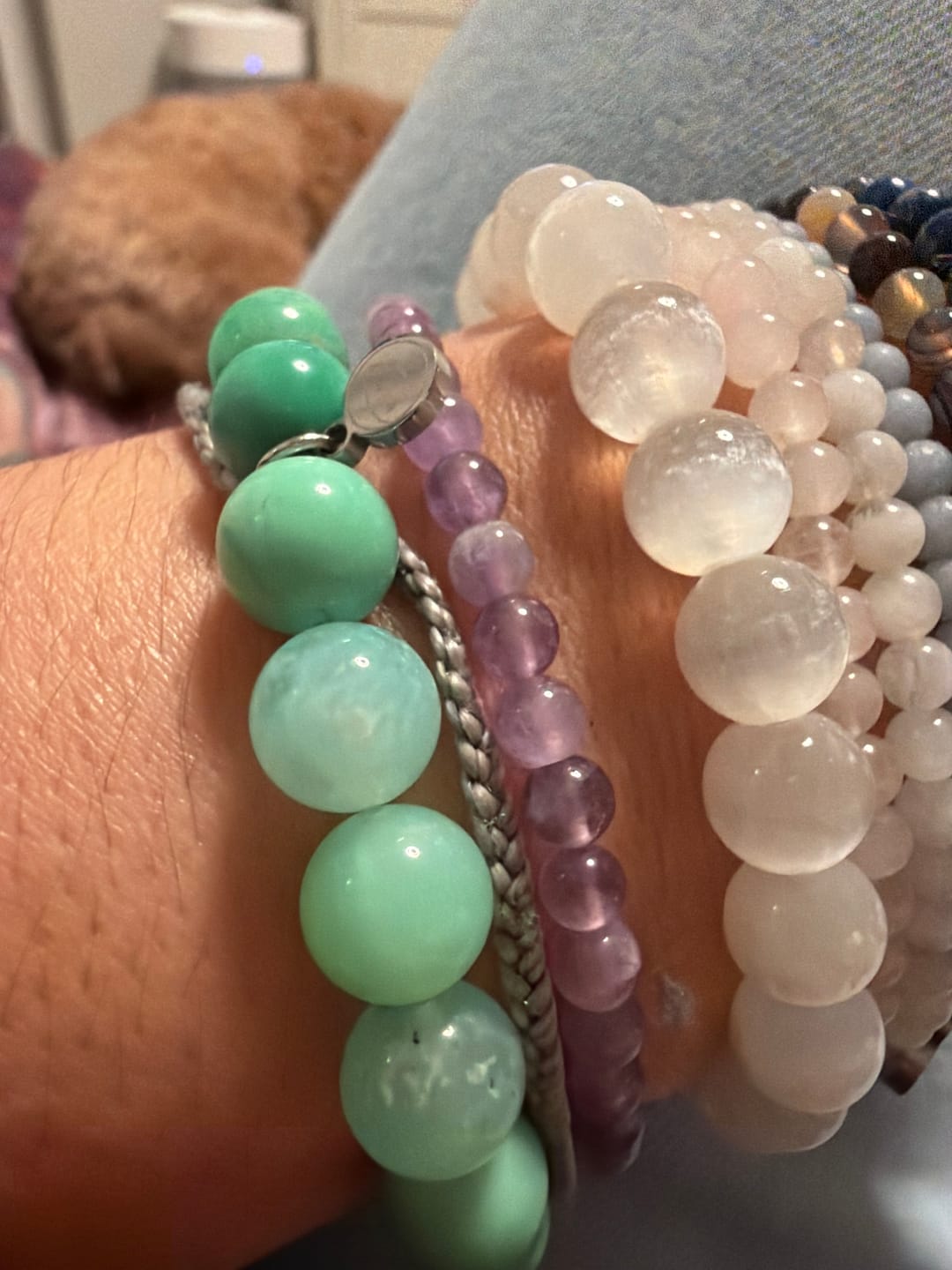 Customer photo review of Australian Jade Chrysoprase Bracelet
