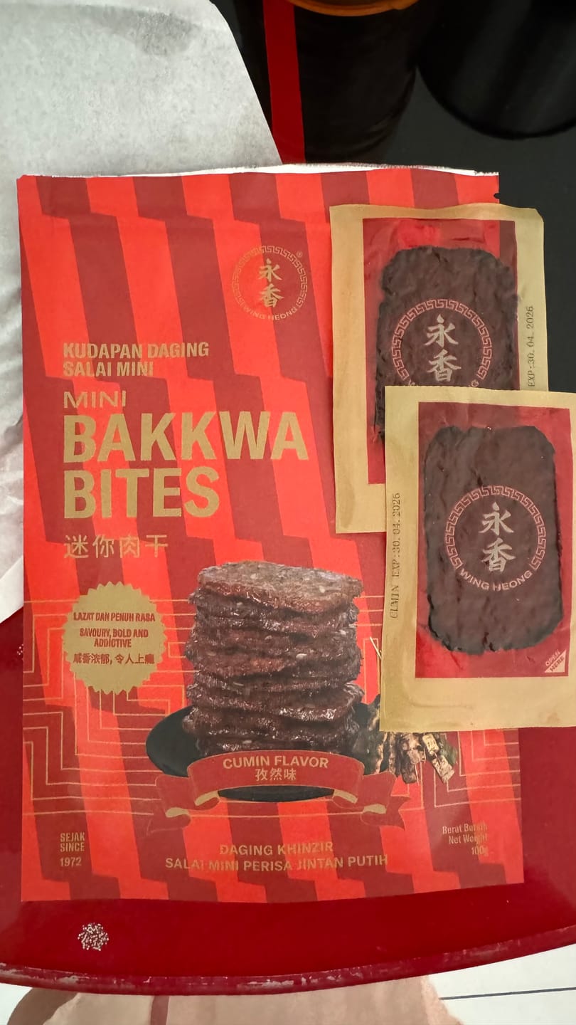 Customer photo review of BITE SIZE BAKKWA- CUMIN BAKKWA (100G)