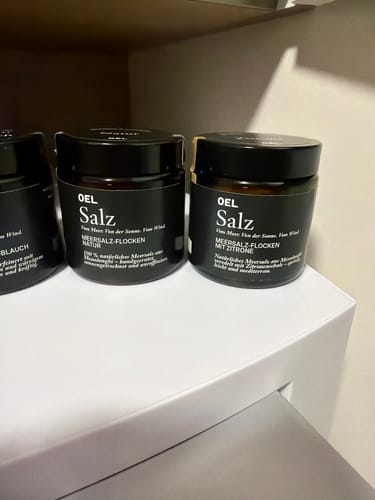 Customer photo review of Salz-Meersalz-Flocken aus Messolonghi Zitrone - 60 g