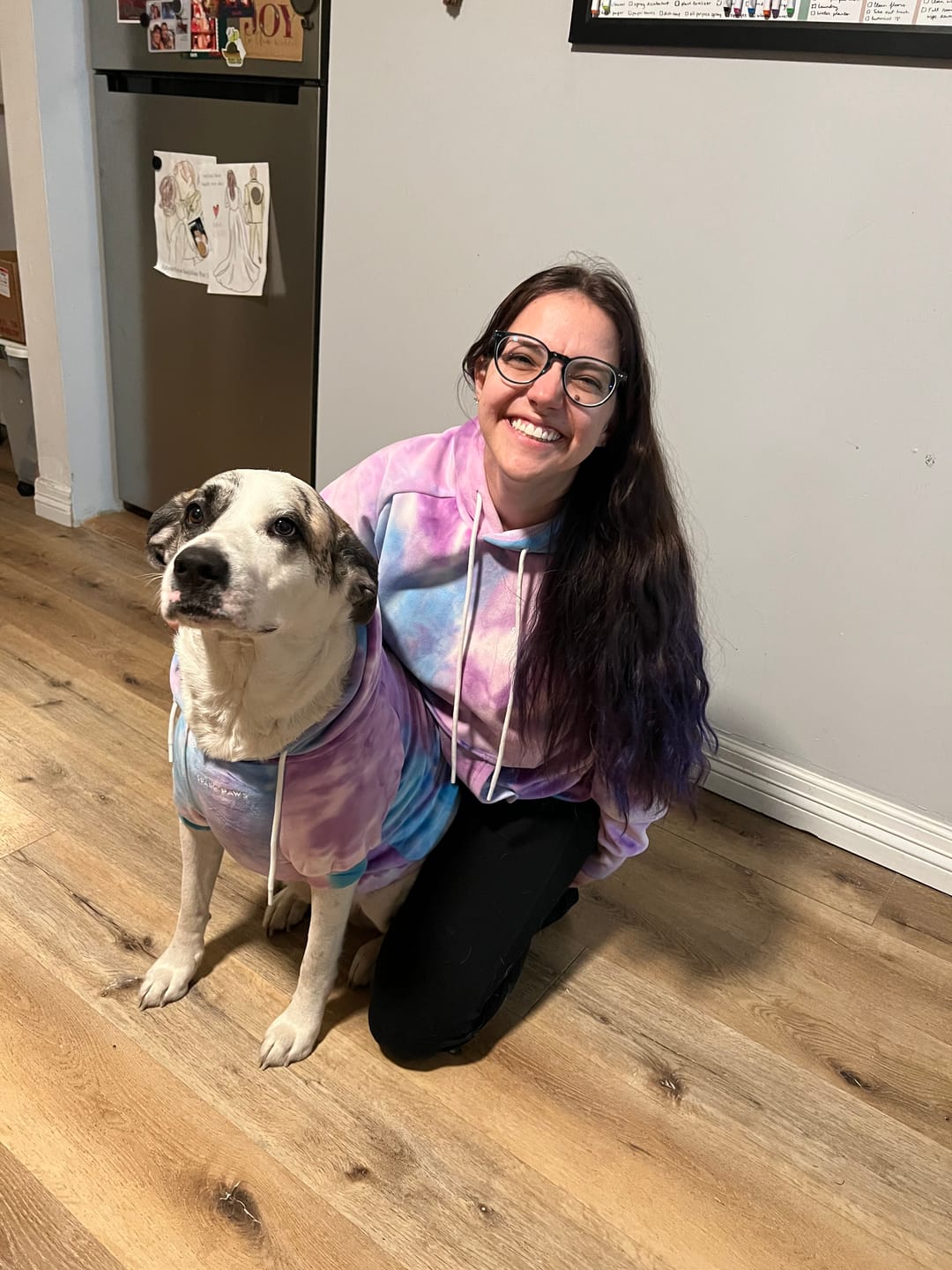 Customer photo review of Velvet Human Hoodie - 90s Retro