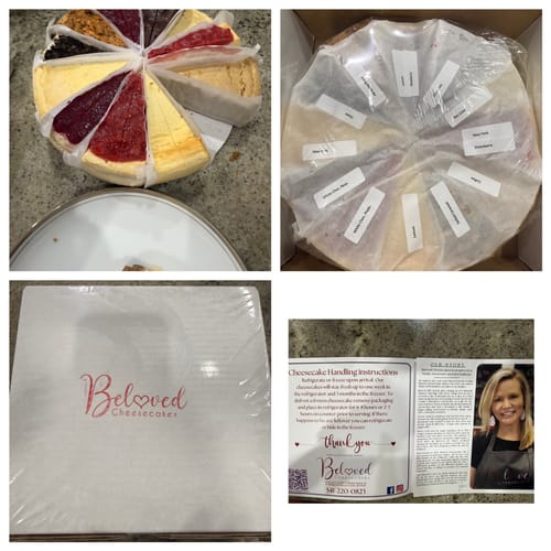 Customer photo review of Ultimate Cheesecake Sampler