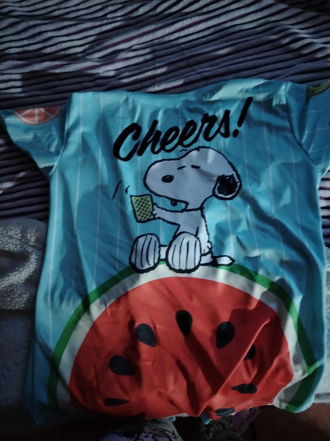 Customer photo review of Beisbolera Snoopy Cheers