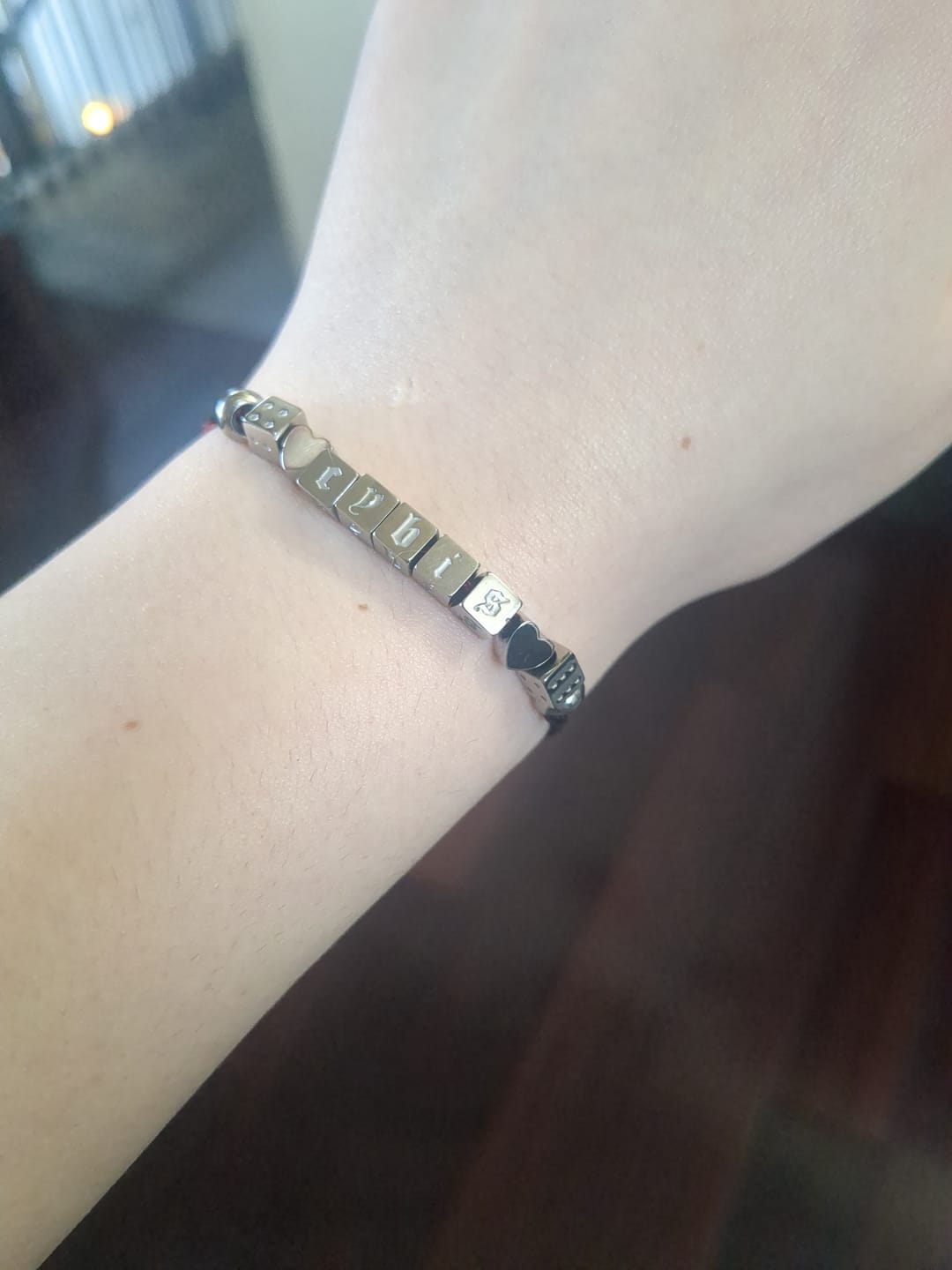 Customer photo review of CUSTOMIZABLE FRIENDSHIP BRACELET