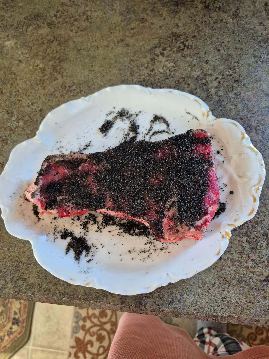 Customer photo review of Blackout Beef & Game Charcoal Seasoning
