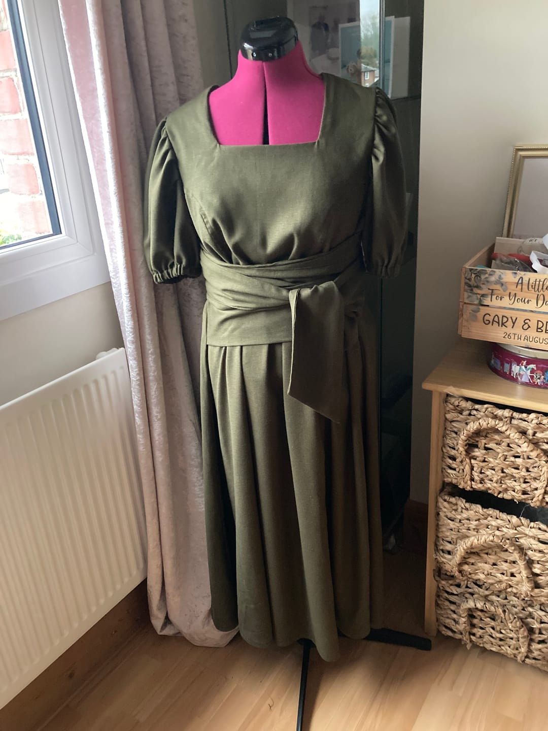 Customer photo review of Viscose Linen Woven Stretch Fabric