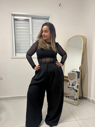 ביקורת עם תמונה מאת לקוח על מכנסי ראם - שחור