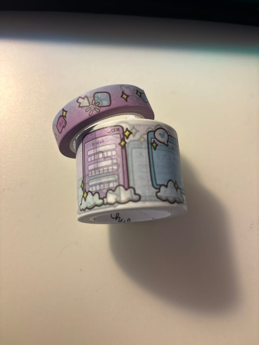 Customer photo review of Positivity Pop-Ups Washi Tapes (Set of 2)