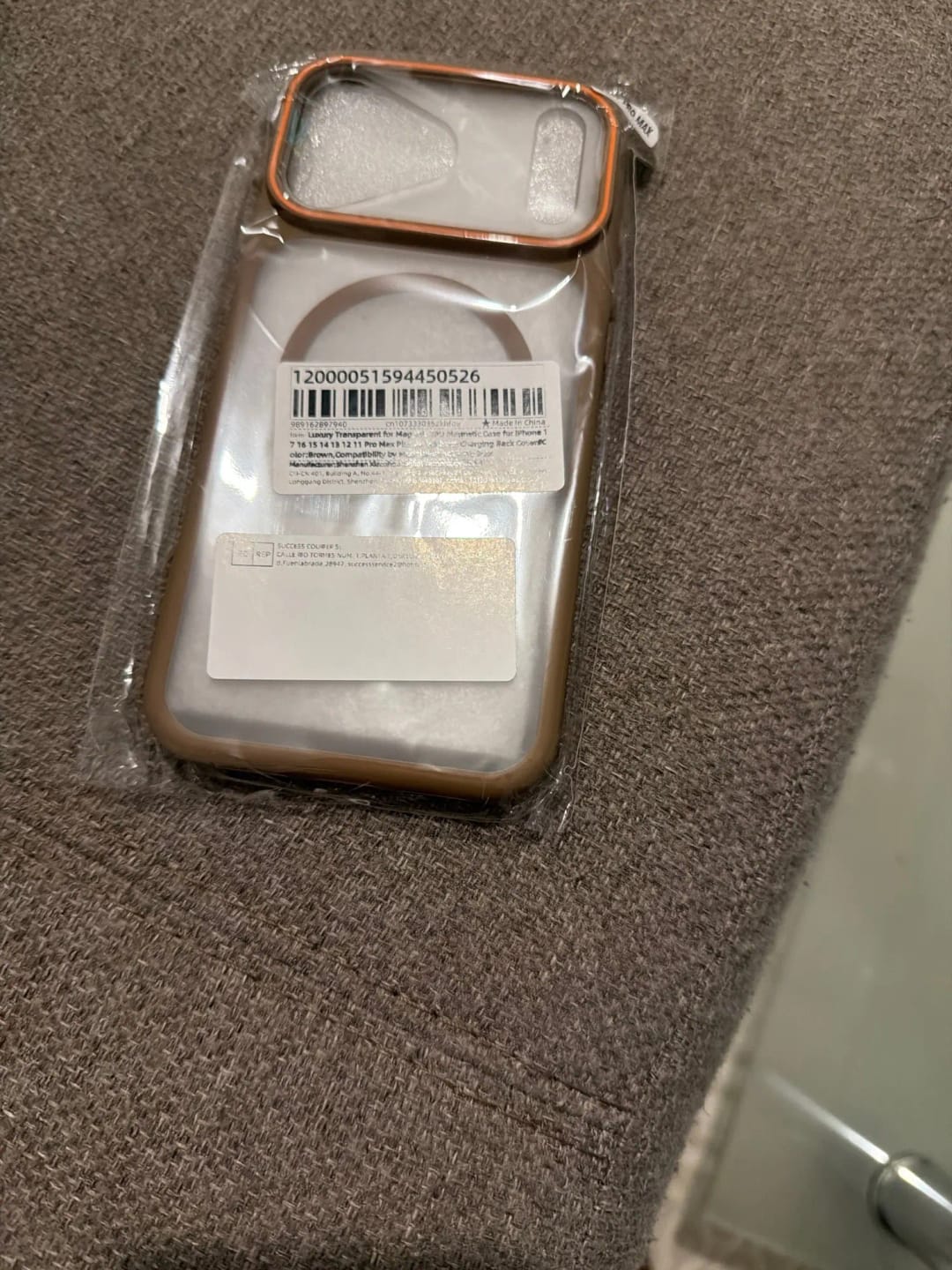 Customer photo review of LuxuryKase Frosted Clear Mag-Safe Case | Translucent Matte Back | Soft TPU Bumper + Hard PC Back | Raised Camera Protection | Wireless Charging Compatible For iPhone & Samsung Series