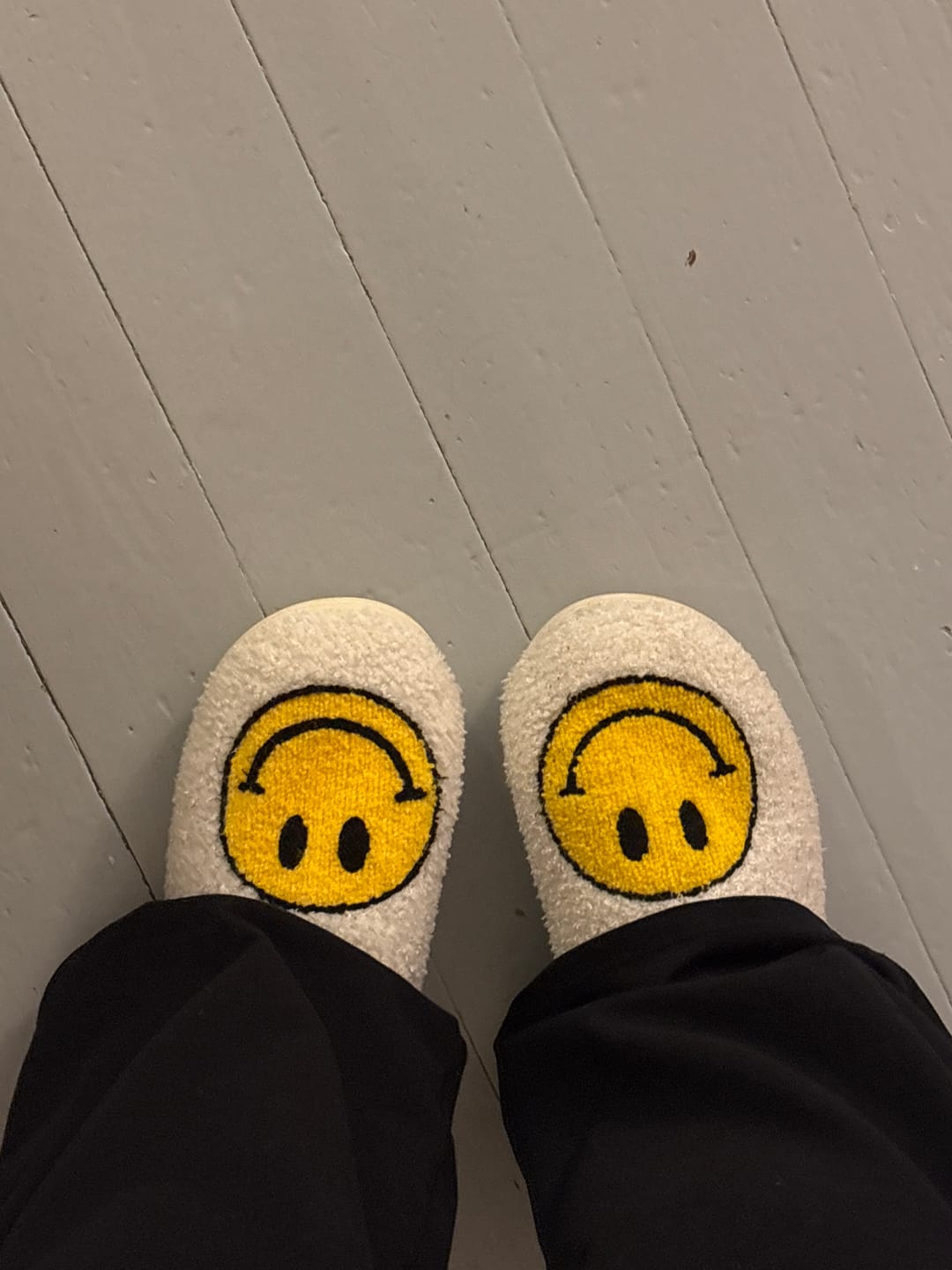 Customer photo review of Happy Face Slippers
