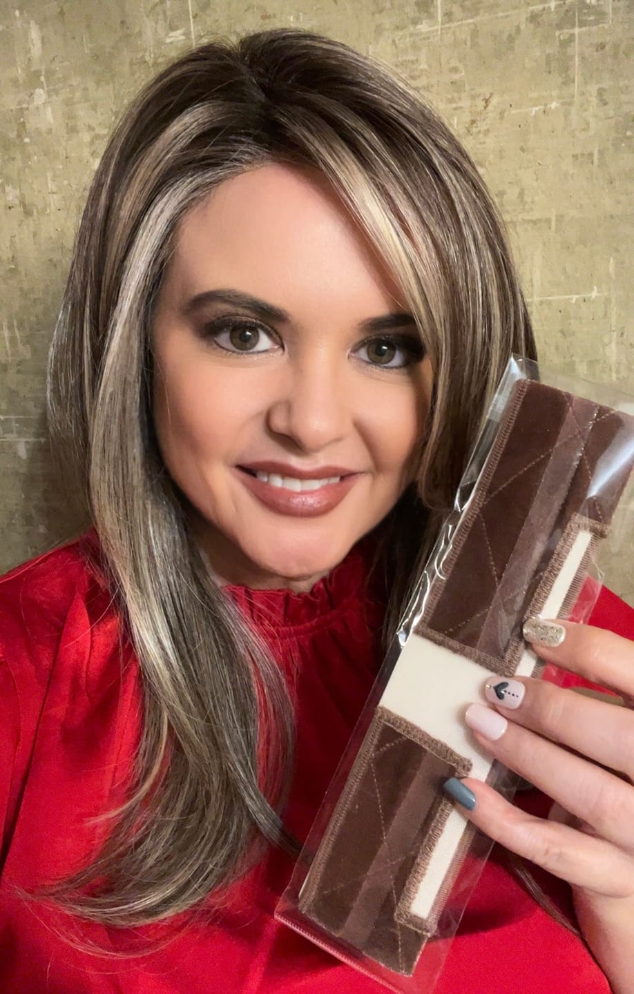 Customer photo review of **NEW** PowerStay Velvet Wig Grip