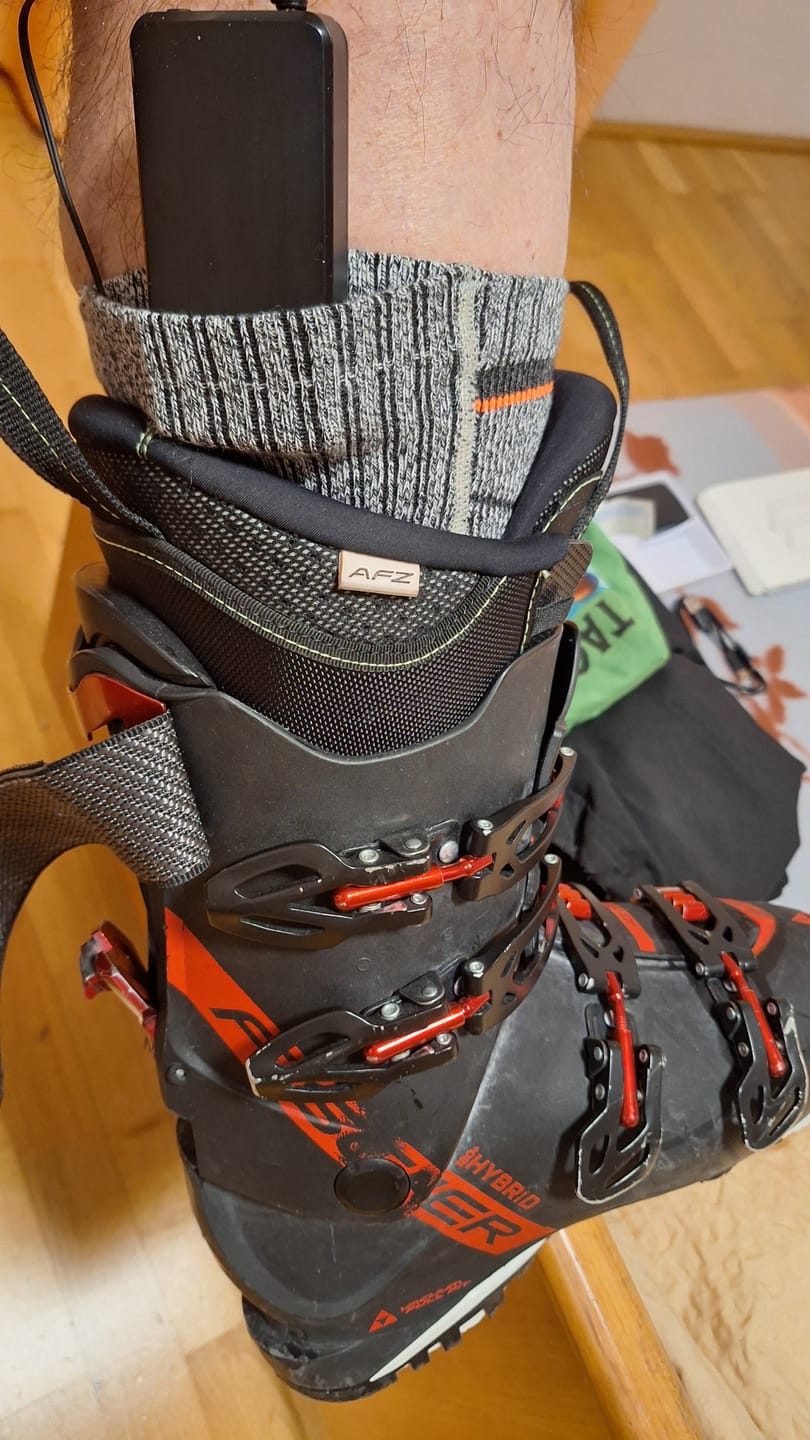 Customer photo review of Powerbank-Paar für beheizte Socken – 3,7 V / 2 A, 2×4.000 mAh