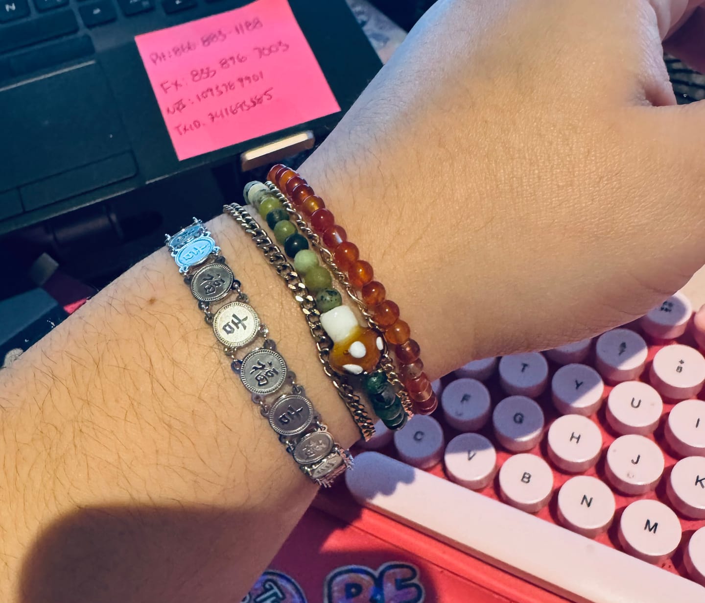 Customer photo review of Lucky Coin Bracelet