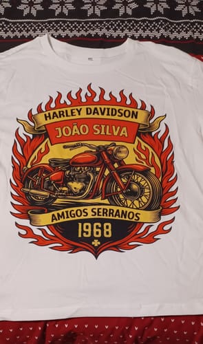 Customer photo review of Multicolor Born to ride Limited Edition classic personalisiertes Premium T-Shirt