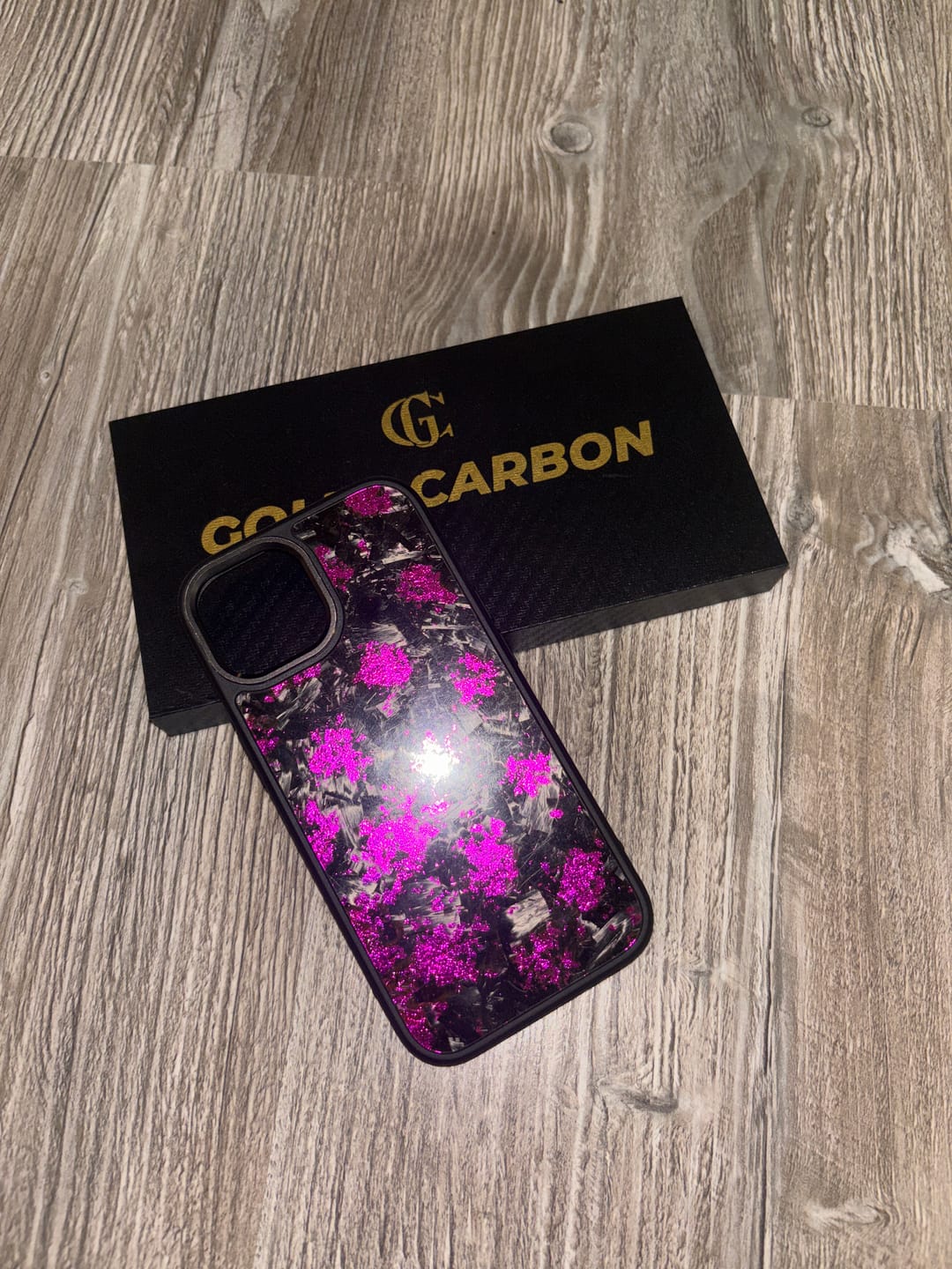 Customer photo review of Forged Carbon Case Purple