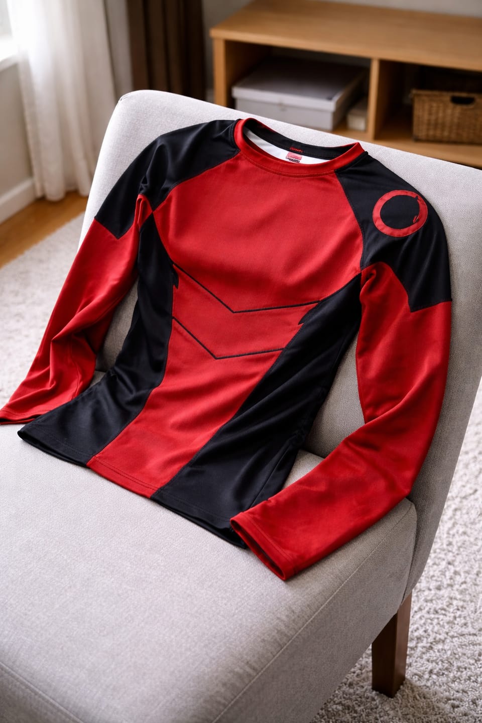 Customer photo review of Red Vortex Combat BJJ Rashguard