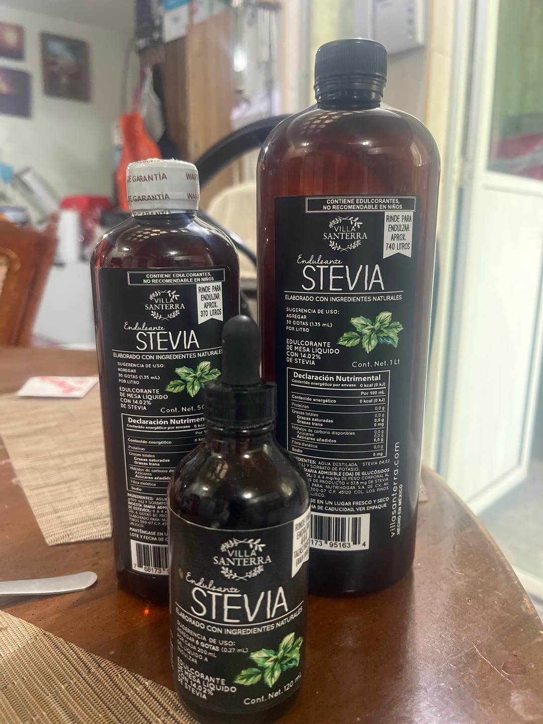 Customer photo review of Stevia Líquida Villa Santerra 500 ML Para Food Service