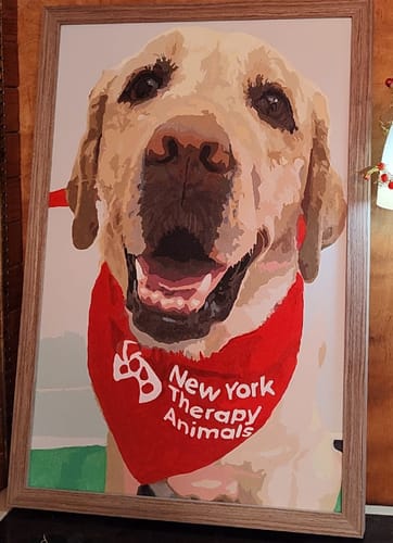 Customer photo review of Custom Pet Paint By Numbers