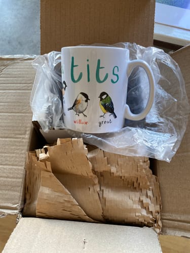 Customer photo review of Tits Ceramic Bird Mug