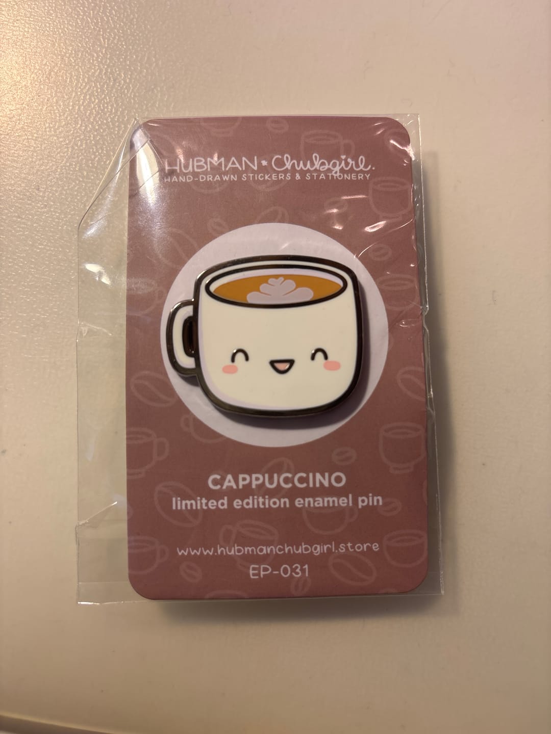 Customer photo review of Capcuccino Pin