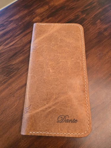 Customer photo review of The Houstonian Long Wallet