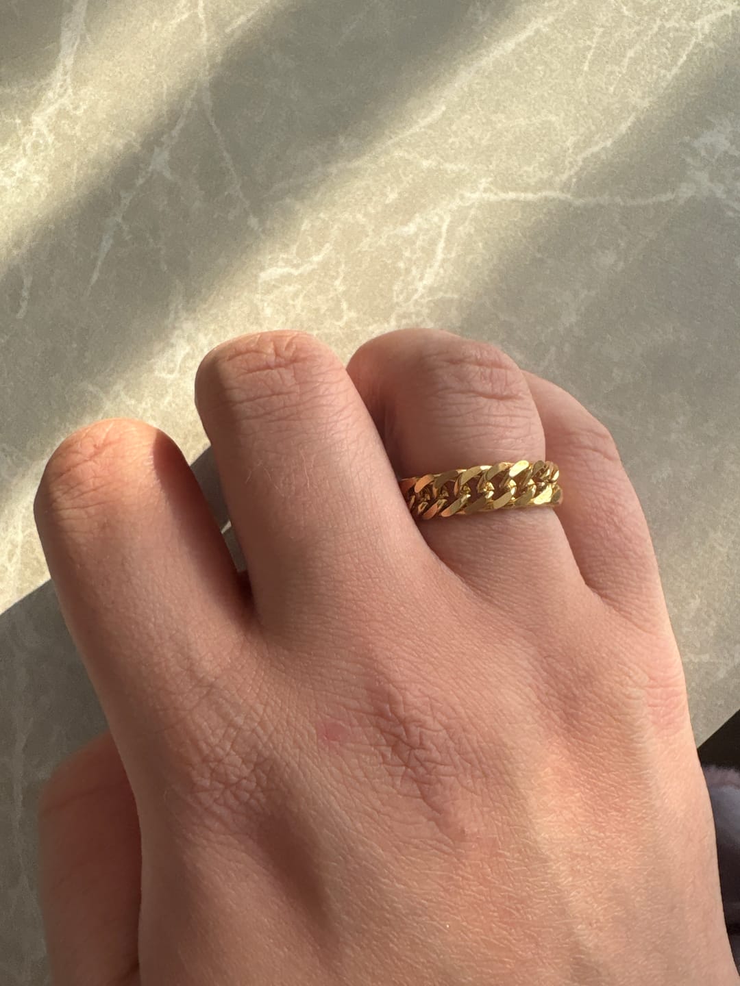 Customer photo review of Loose letter & birthstone bracelet gold