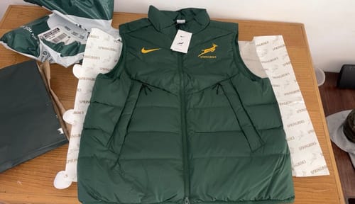 Customer photo review of Springboks Men's Nike Sideline Fill Vest