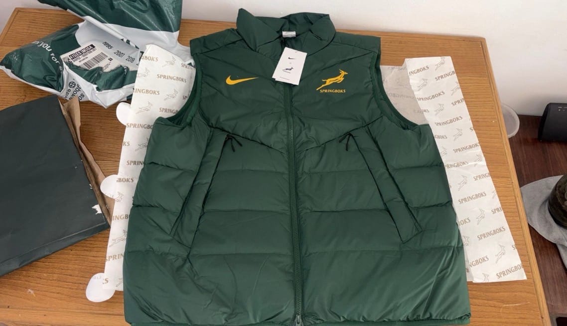 Customer photo review of Springboks Men's Nike Sideline Fill Vest