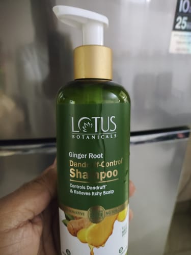 Customer photo review of Ginger Root Dandruff-Control Shampoo
