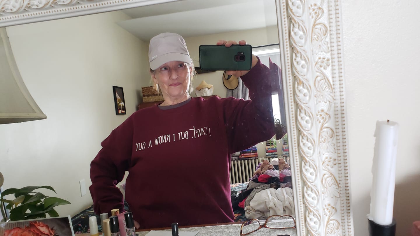 Customer photo review of I Know A Guy Sweatshirt