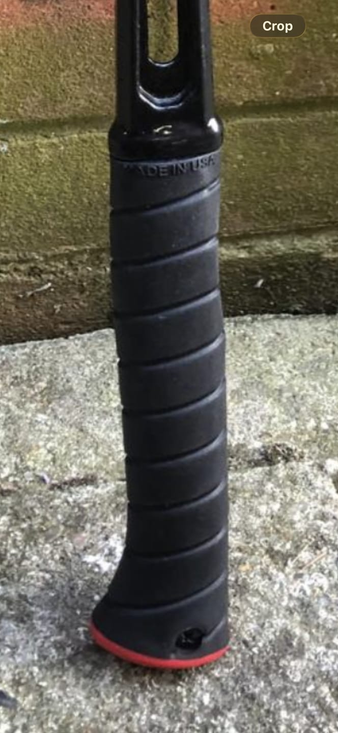 Customer photo review of Martinez Tools | Black Overlay Hammer Grip