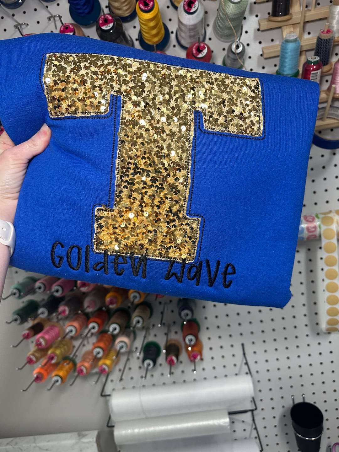 Customer photo review of Sequin on Velvet