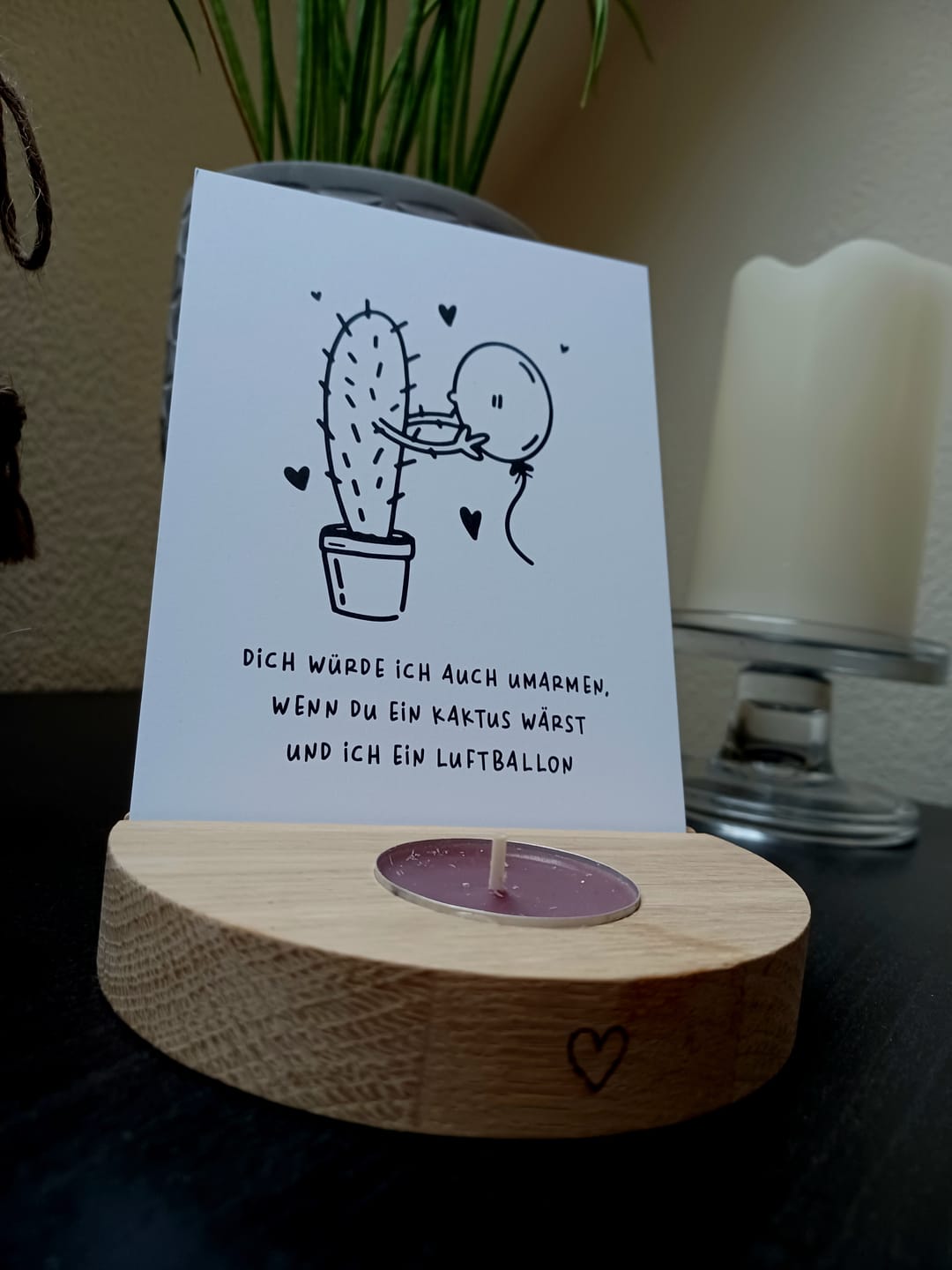 Customer photo review of Kaktus und Luftballon · Postkarte