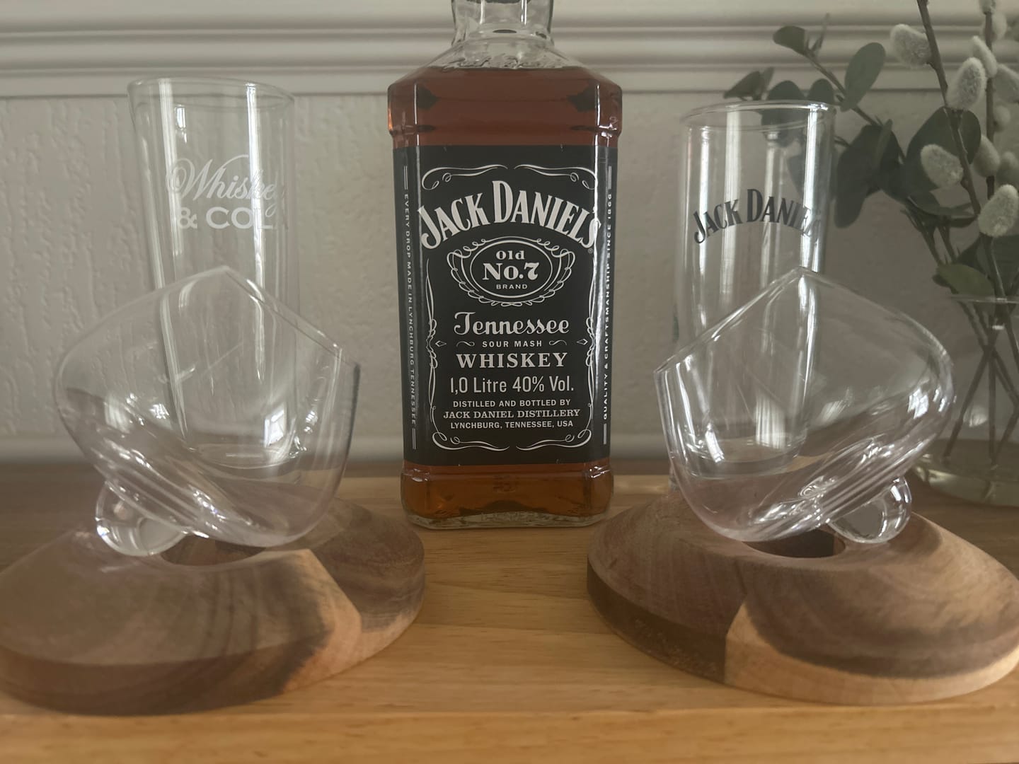 Customer photo review of Aequilibrium Wooden Coasters