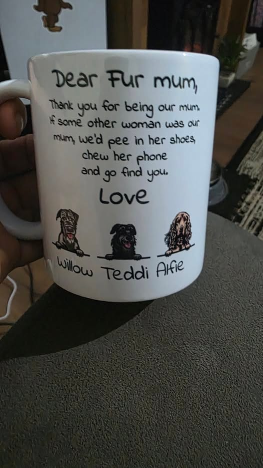 Customer photo review of Dear Dog Parent - Personalised Mug