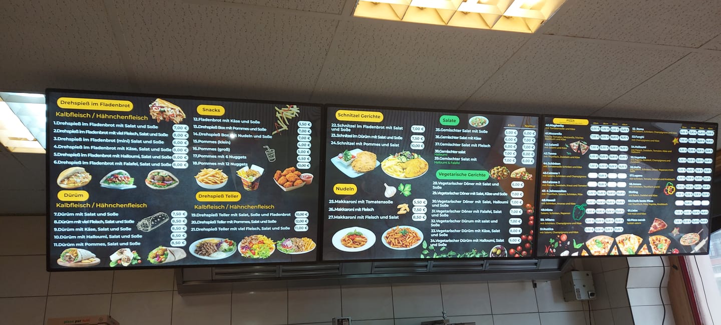 Customer photo review of LED Menü Panoları - Ücretsiz Baskı ve Tasarım Hizmetiyle