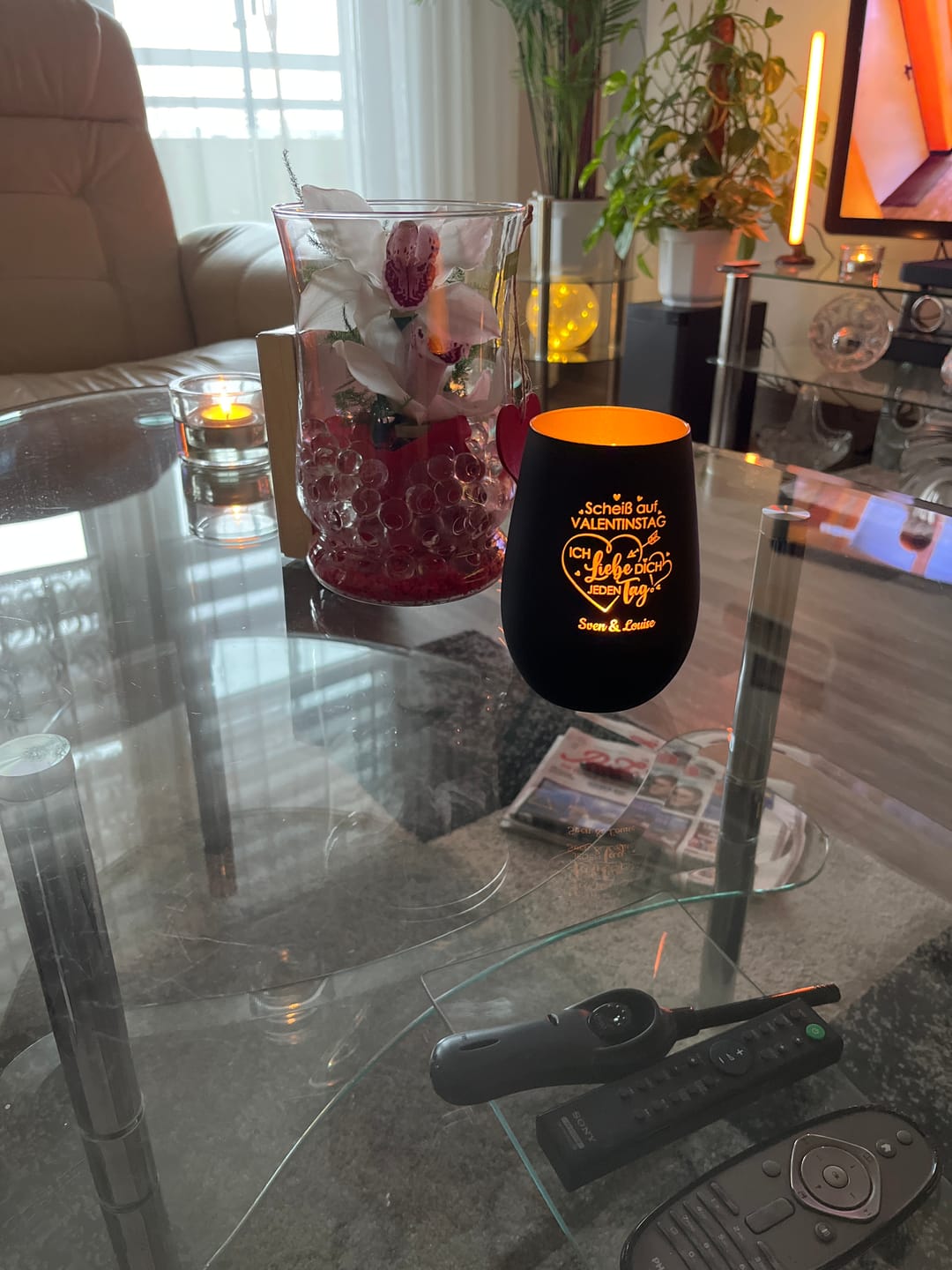 Customer photo review of Jeden Tag - Personalisiertes Windlicht